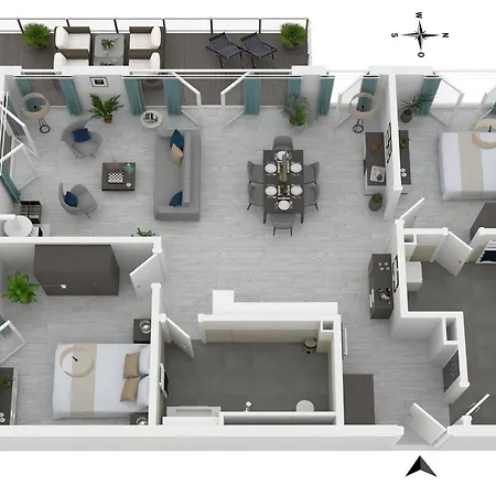 Aparthotel Zwei Wasser - Strandhaus Alte Seefahrtschule